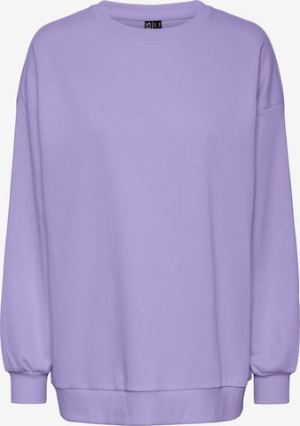 PIECES Sweatshirt in Purple: front