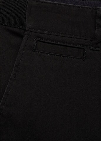 MANGO MAN Tapered Chino Pants 'Prato' in Black