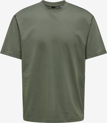 Only & Sons Shirt 'Fred' in Groen: voorkant