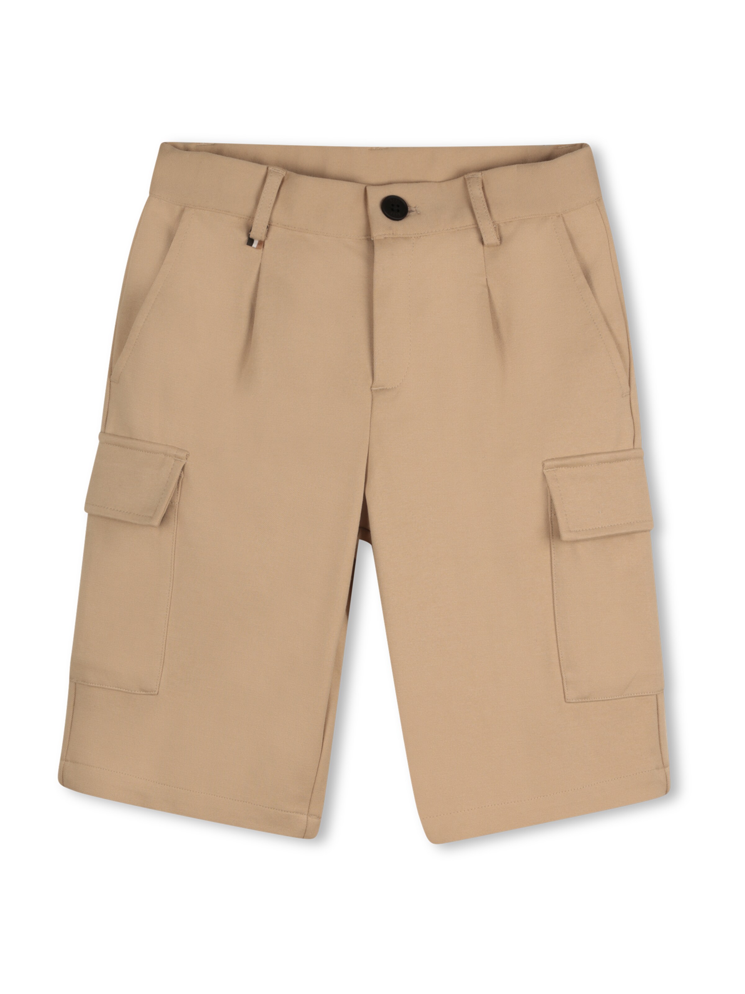 BOSS tavaline Püksid, värv beež: eest vaates