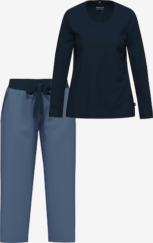 Ammann Pyjama 'Night & Home' in Blau: Vorderseite