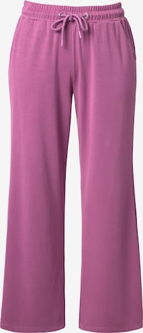 Pantalon Ulla Popken en rose : devant