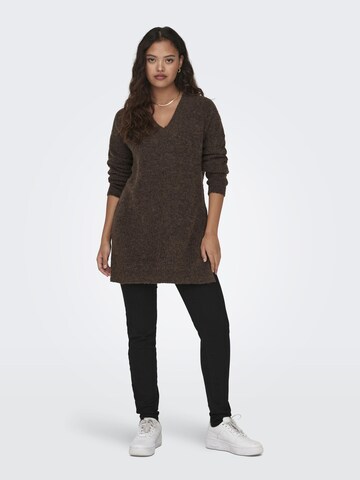 JDY Sweater 'Ingeborg Ada' in Brown