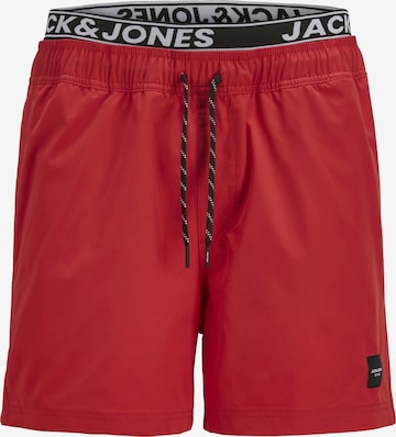 Shorts de bain 'Maui' JACK & JONES en rouge : devant