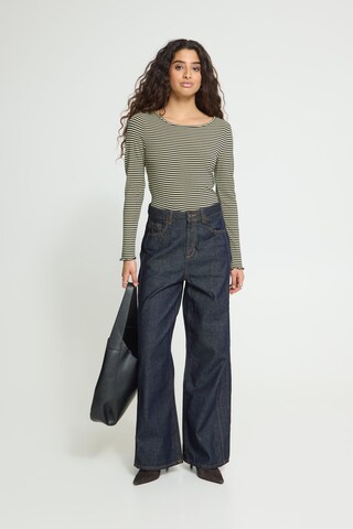 Wide Leg Jean 'BLICH' ICHI en bleu