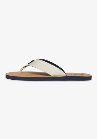 Superdry T-bar sandals in White: front