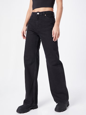 Monki Wide leg Jeans in Black: front