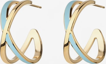 Boucles d'oreilles 'LEILA' Cala Rose en bleu : devant