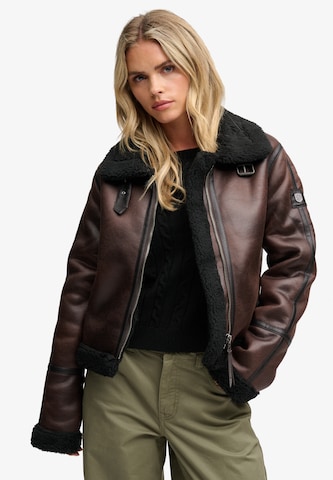 Superdry & Co Zimní bunda – hnědá