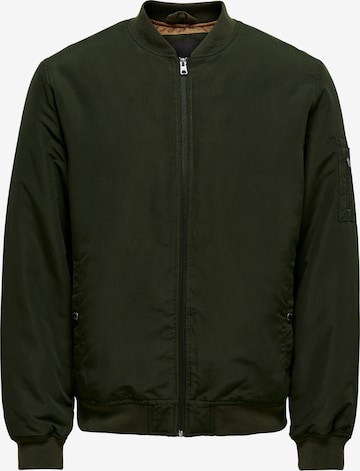 Only & Sons Regular fit Between-Season Jacket 'Jack' in Green: front