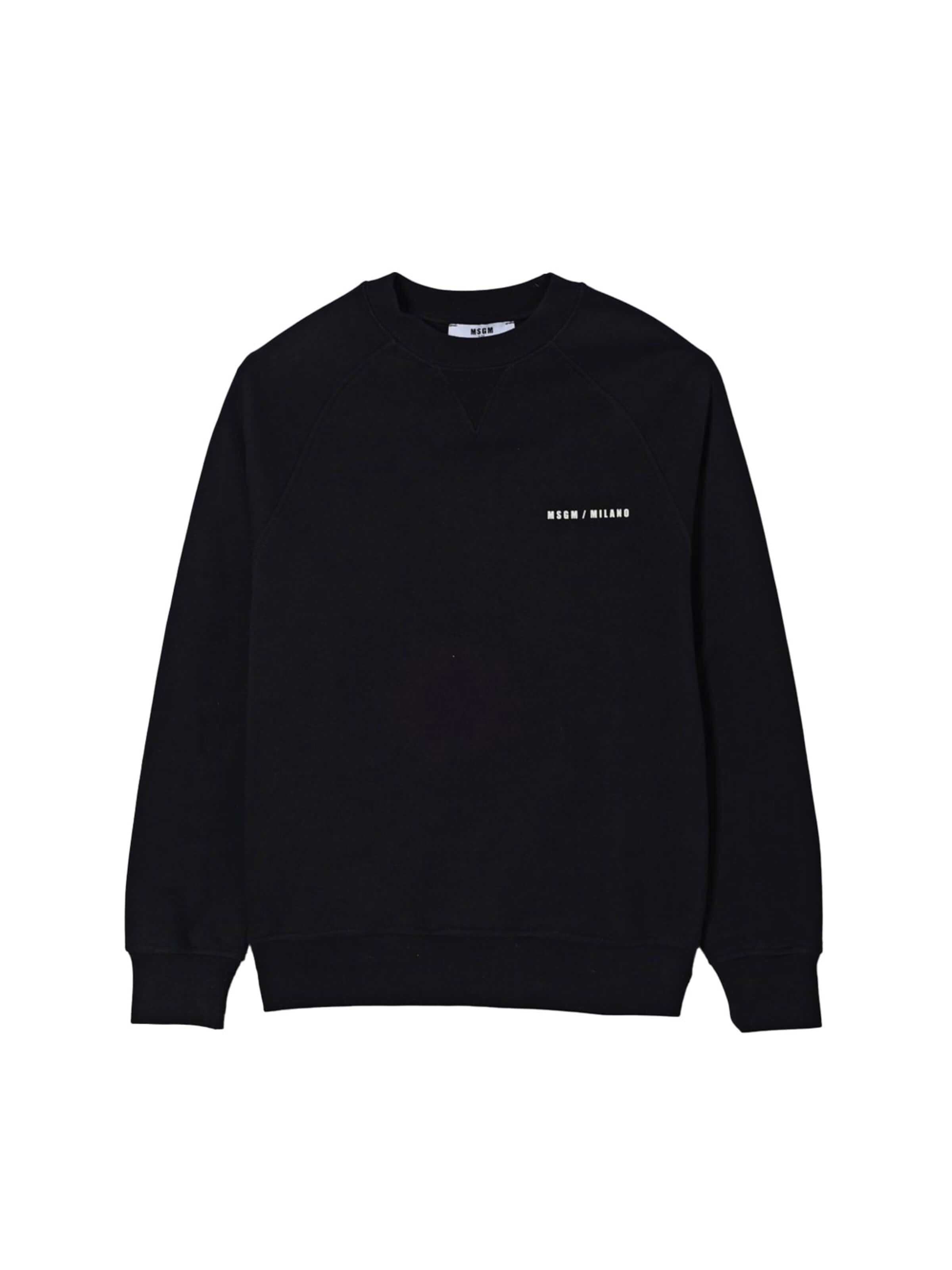 MSGM - Sudadera en negro: frente