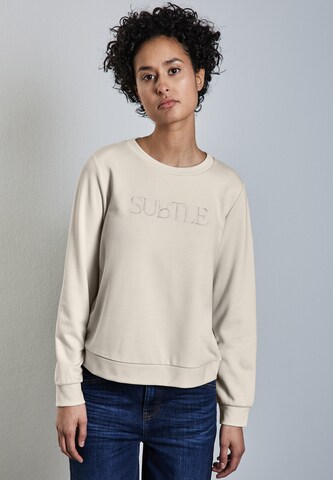 STREET ONE Sweatshirt in Beige