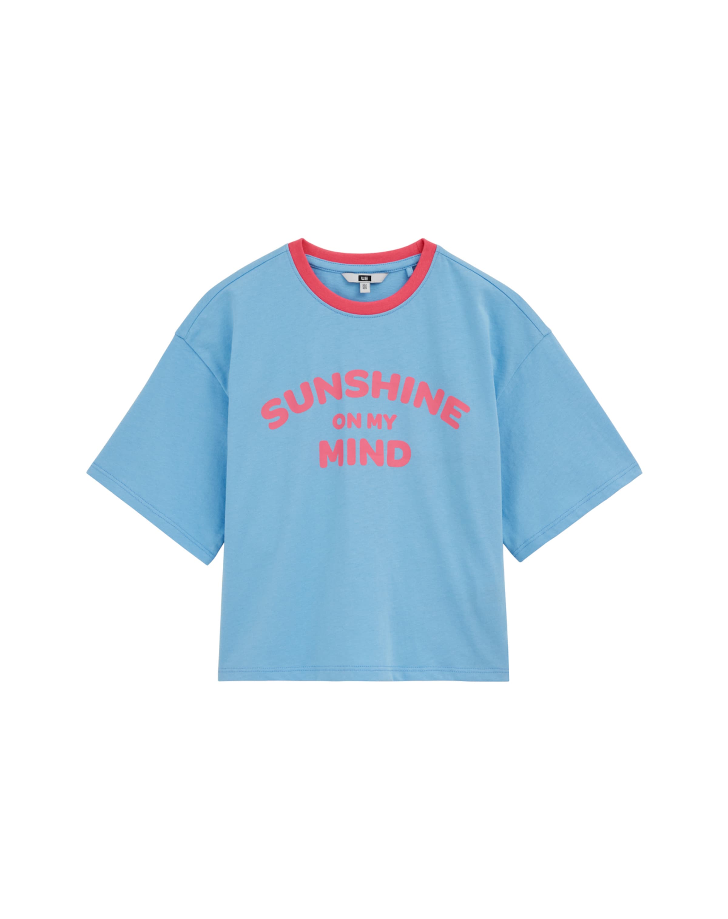 WE Fashion - Camiseta en azul: frente