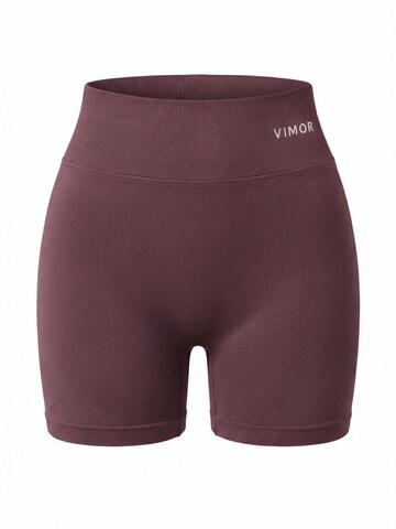 Vimor Skinny Leggings 'Joy Scrunch Shorts' in Purple: front