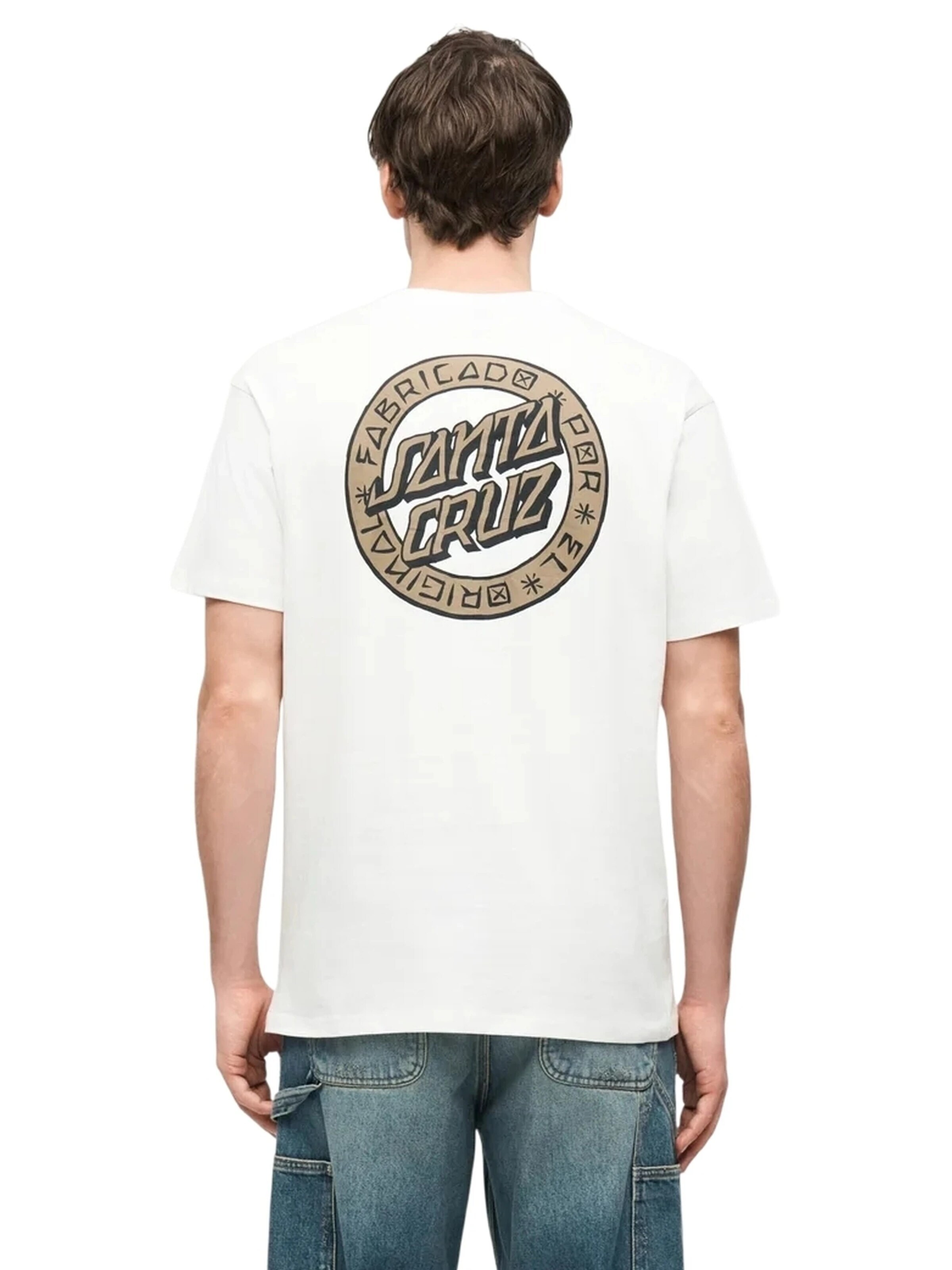 Santa Cruz - Camiseta 'Camiseta santa cruz blanca loco dot tee' en blanco