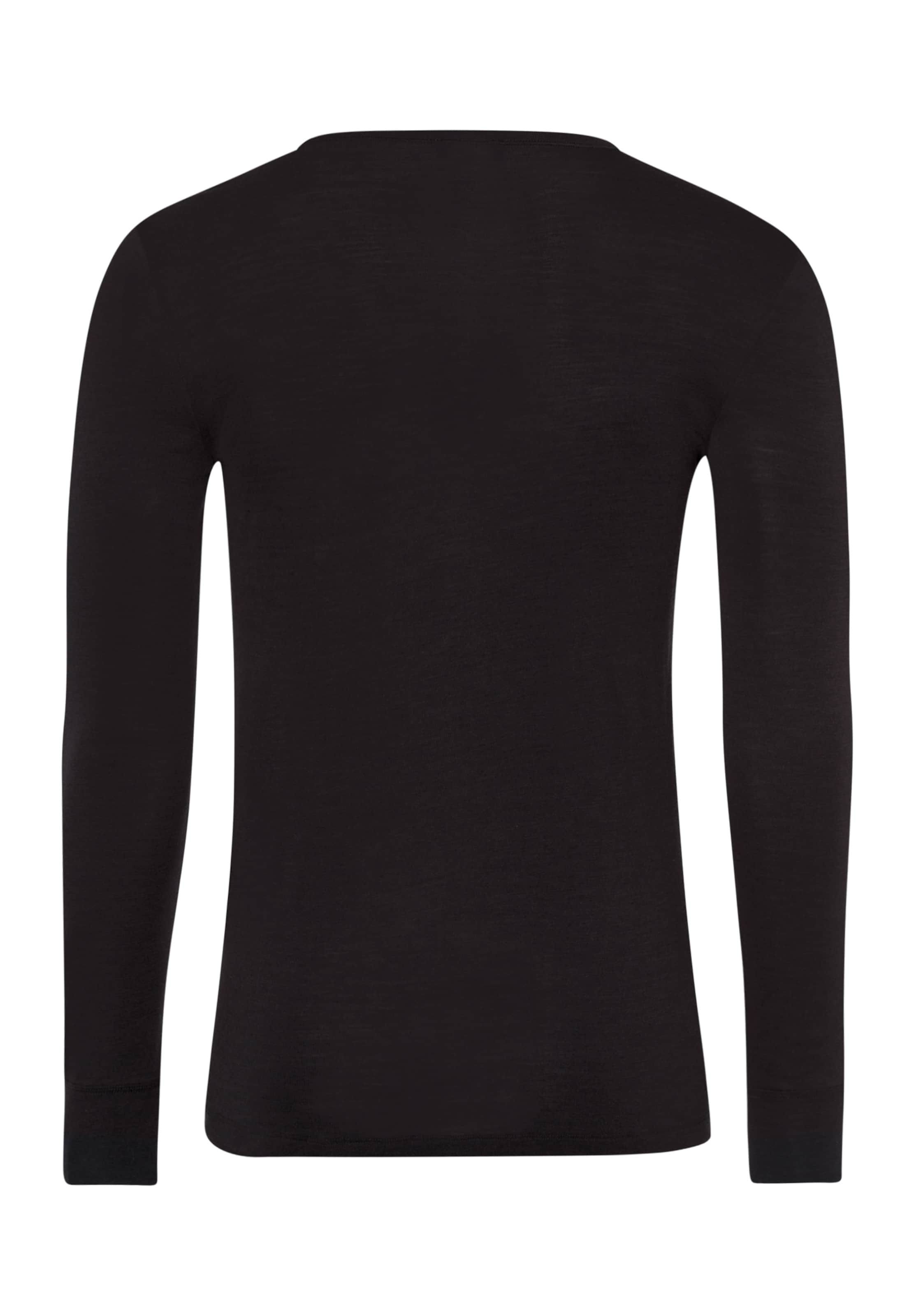 Hanro - Camisa 'Woolen Silk' em preto