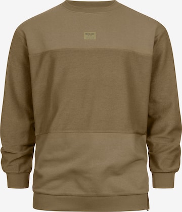 INDICODE JEANS Sweatshirt 'Bridge' in Brown: front