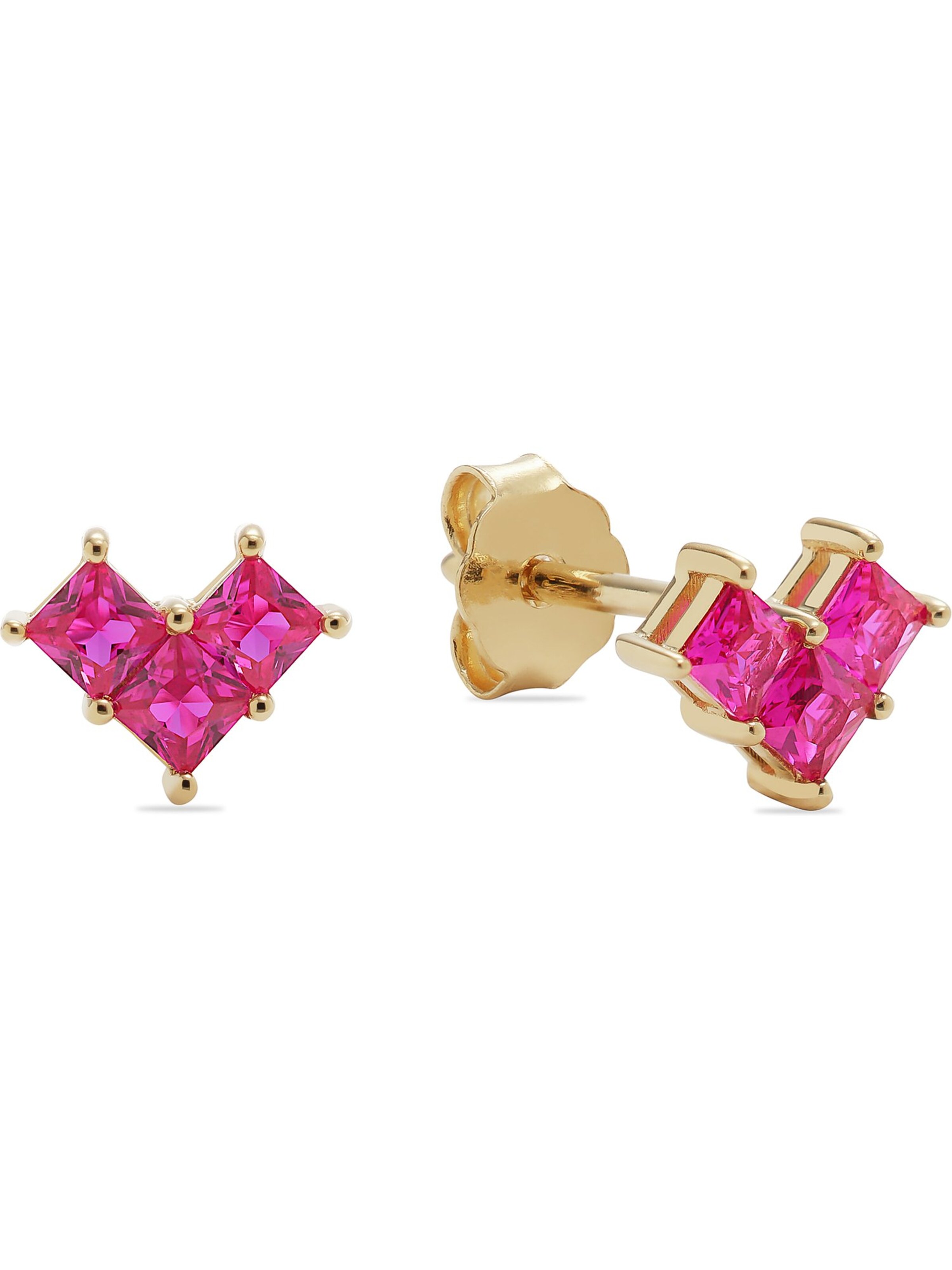 CHRIST Earrings in Pink: front