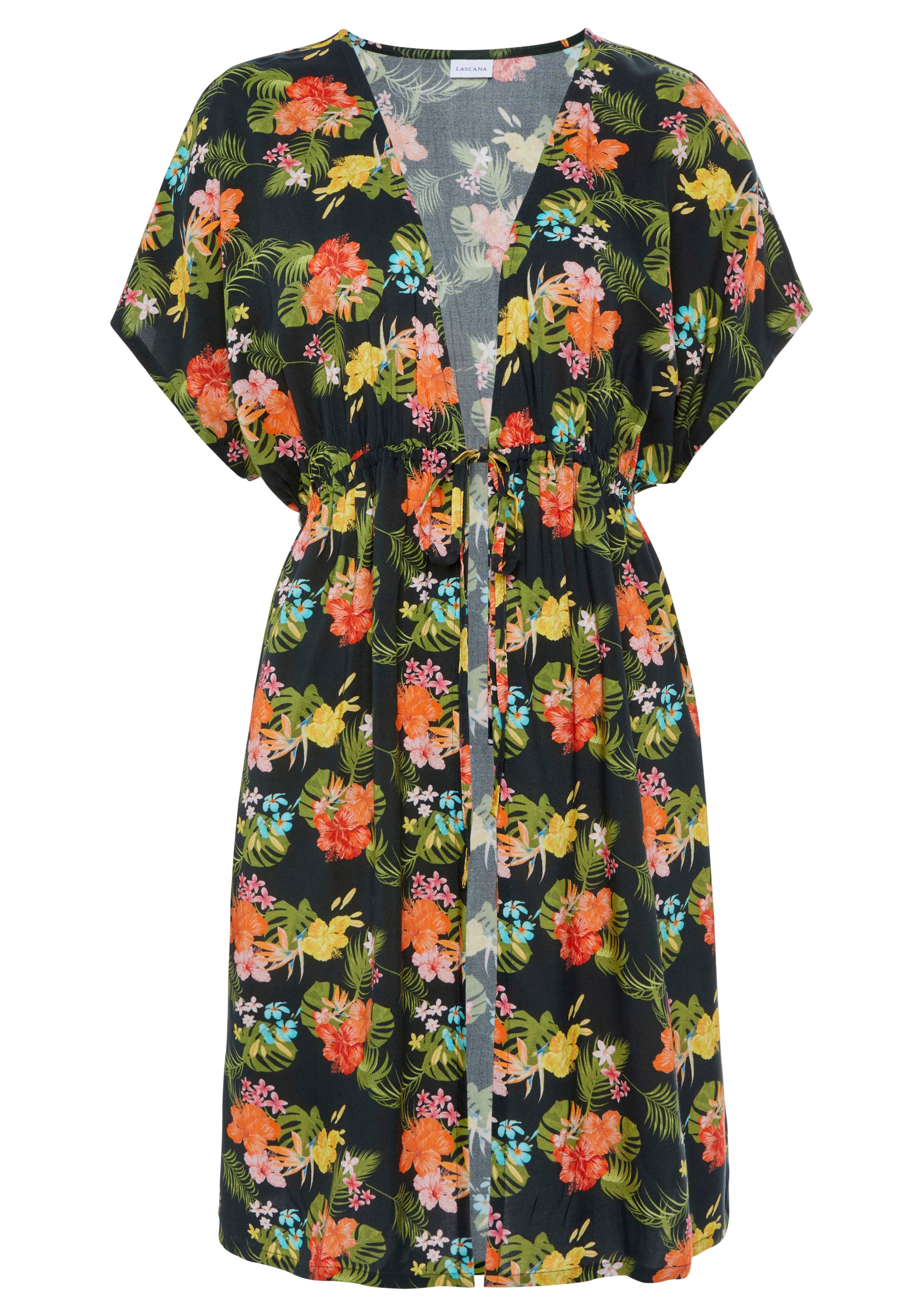 LASCANA Tunika 'Tahiti' | črna barva: sprednja stran