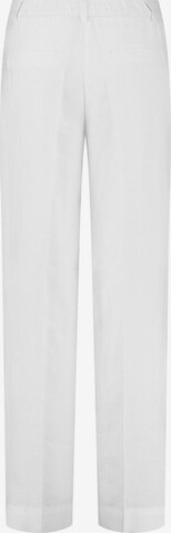 GERRY WEBER Wide leg Παντελόνι με τσάκιση σε λευκό