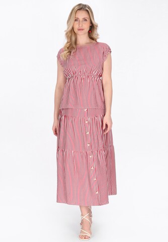 Chemisier Usha en rouge