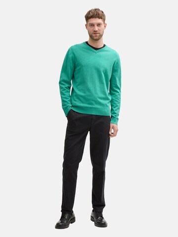 TOM TAILOR Sweater in Green