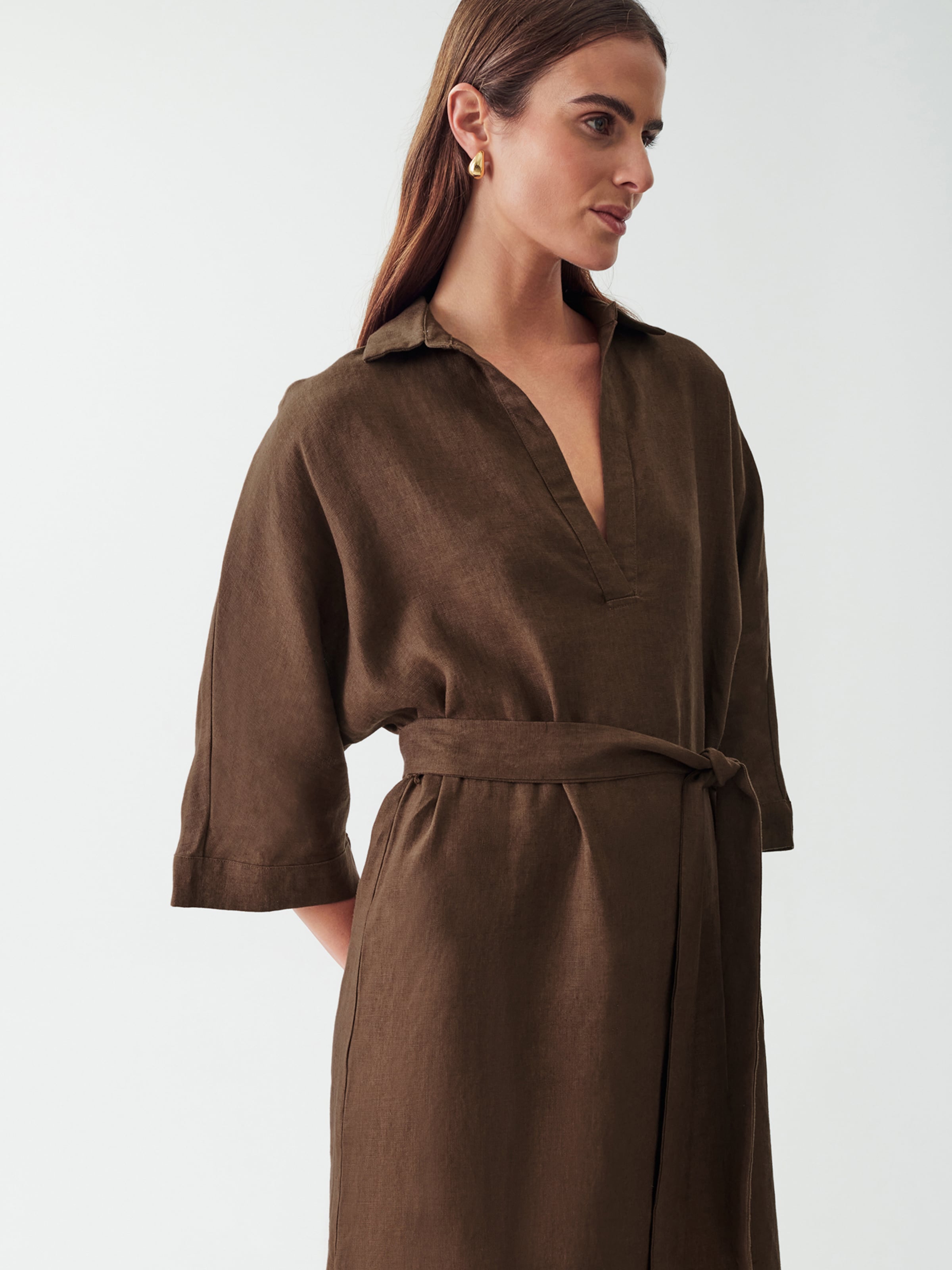 Blousejurk bruin hotsell
