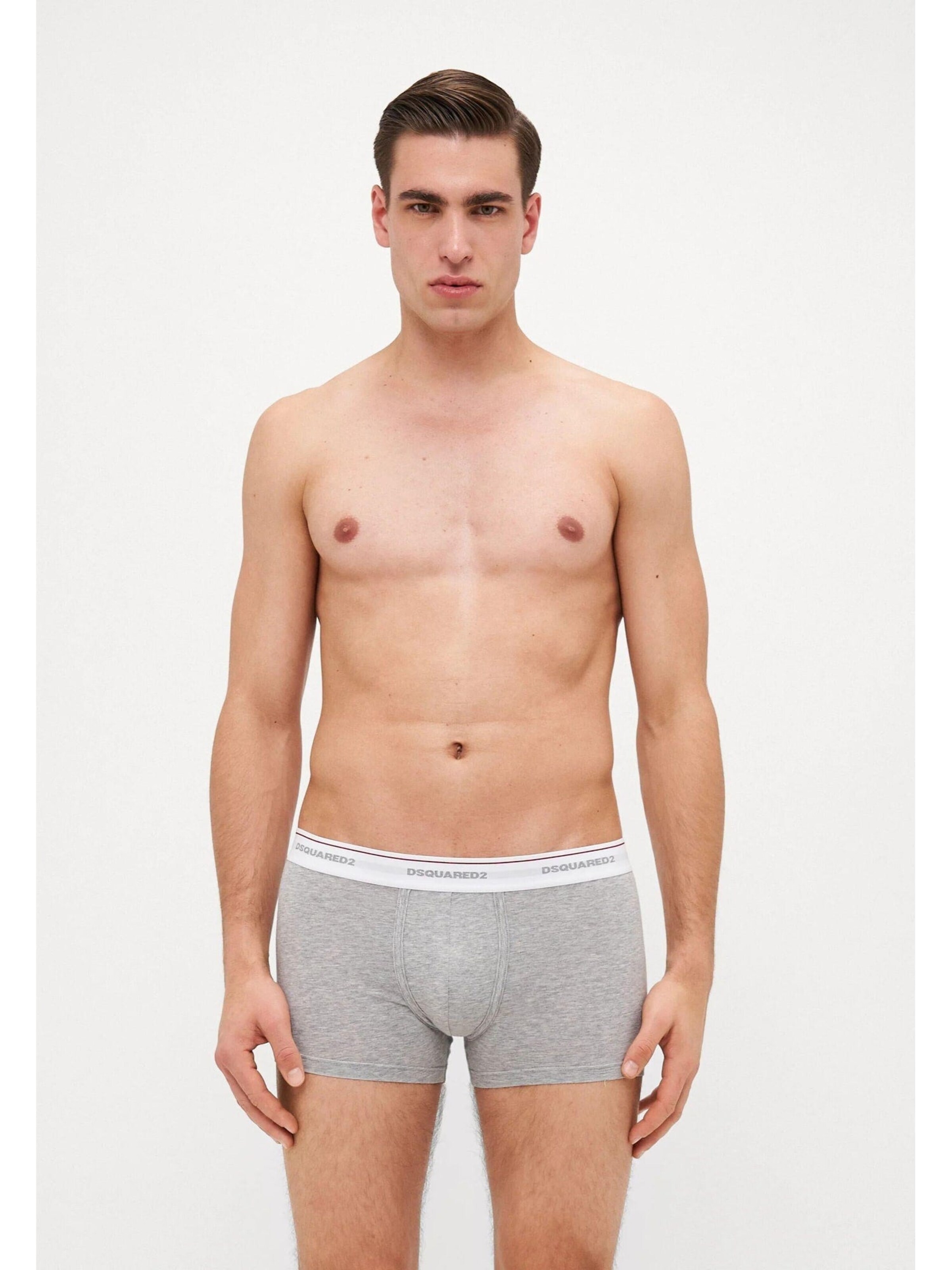 DSQUARED2 Boxershorts '3 Pack Men's Boxer Shorts White, Grey, and Black' i vit