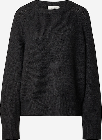 VERO MODA Sweater 'Henley' in Black: front