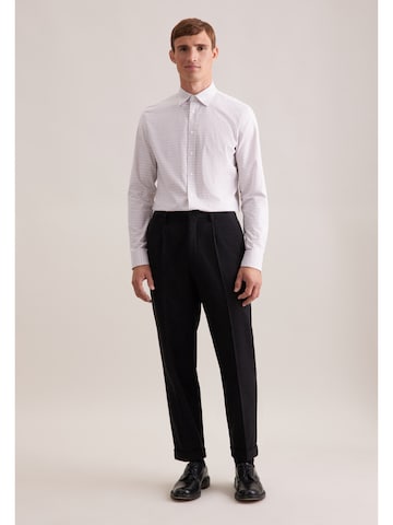 SEIDENSTICKER Regular fit Zakelijk overhemd 'Schwarze Rose' in Beige