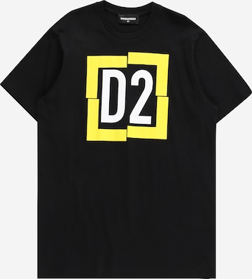 Tricou de la DSQUARED2 pe negru: față