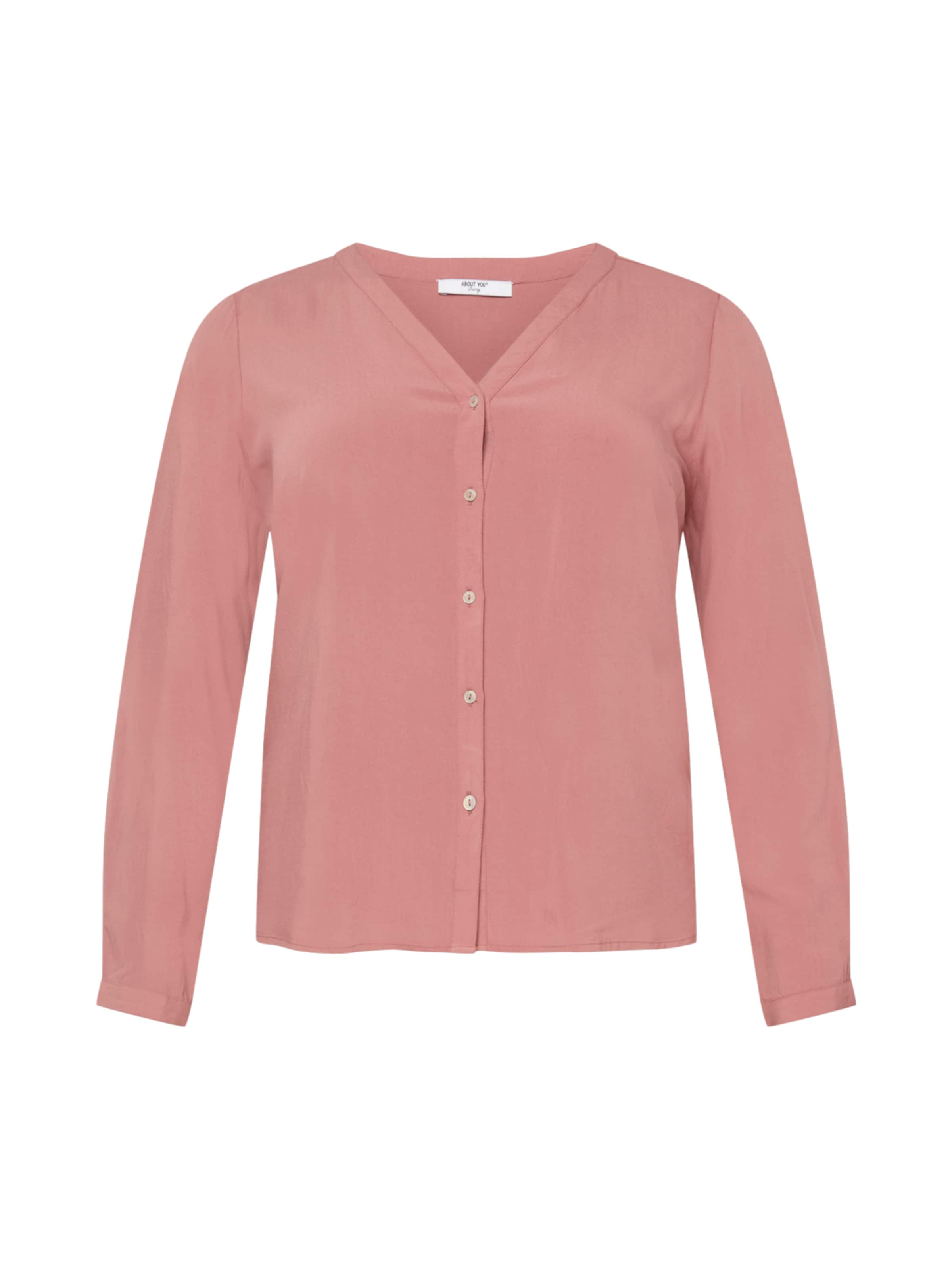 ABOUT YOU Curvy Блузка 'Sanja' в Ярко-розовый: спереди