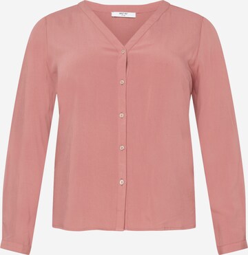 Camicia da donna 'Sanja' di ABOUT YOU Curvy in rosa: frontale