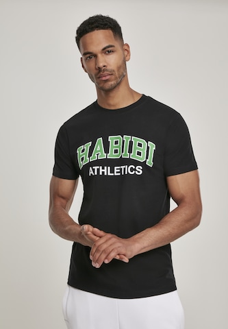 Mister Tee Shirt 'Habibi' in Zwart: voorkant