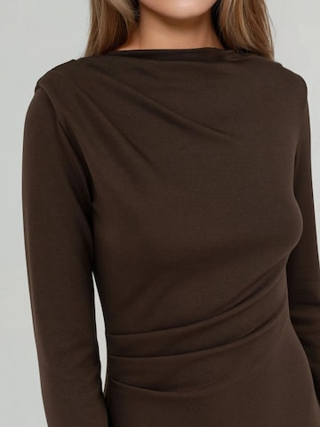 Hiccup Dress in Brown