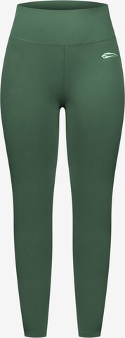 Smilodox Skinny Sportbroek 'Affectionate' in Groen: voorkant