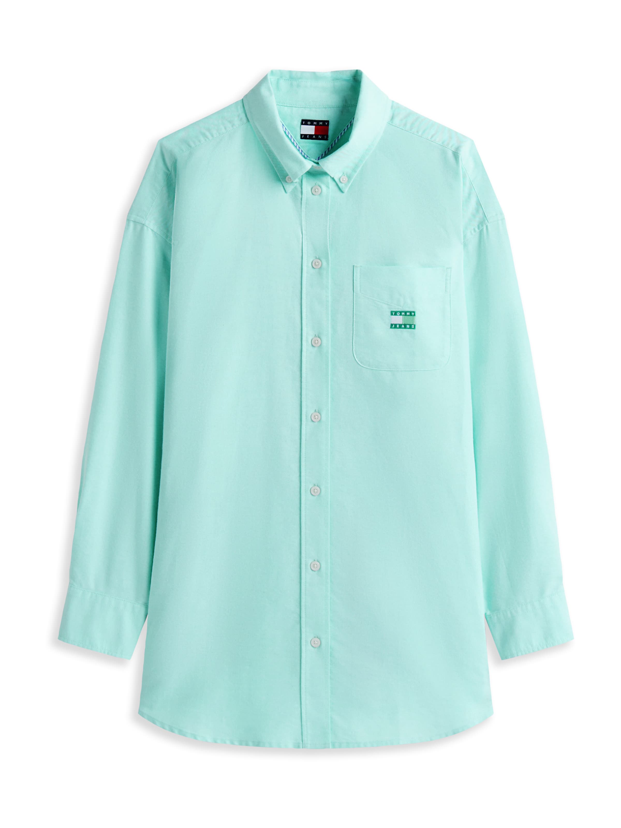 Tommy Jeans Halenka – zelená: přední strana