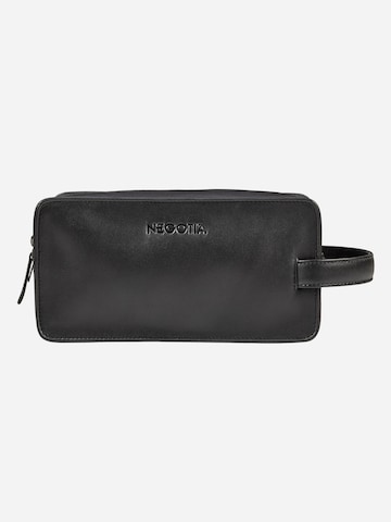 NEGOTIA Leather Toiletry bag 'Caldre' in Black: front