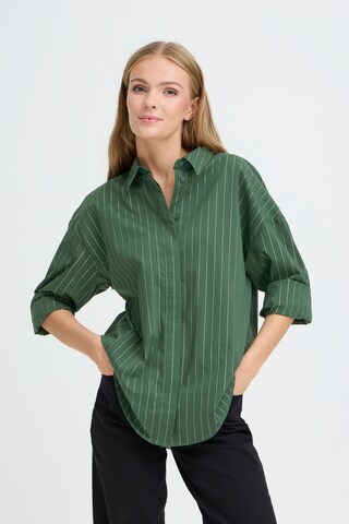 ICHI Blouse in Green
