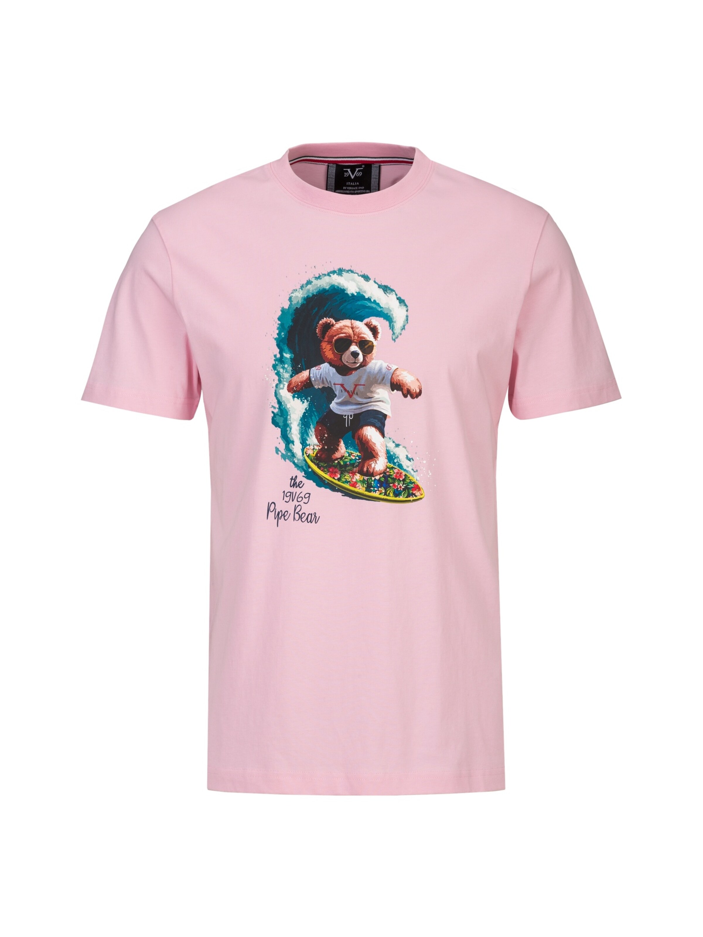 19V69 ITALIA Shirt 'Rafael Pipe' in Roze: voorkant