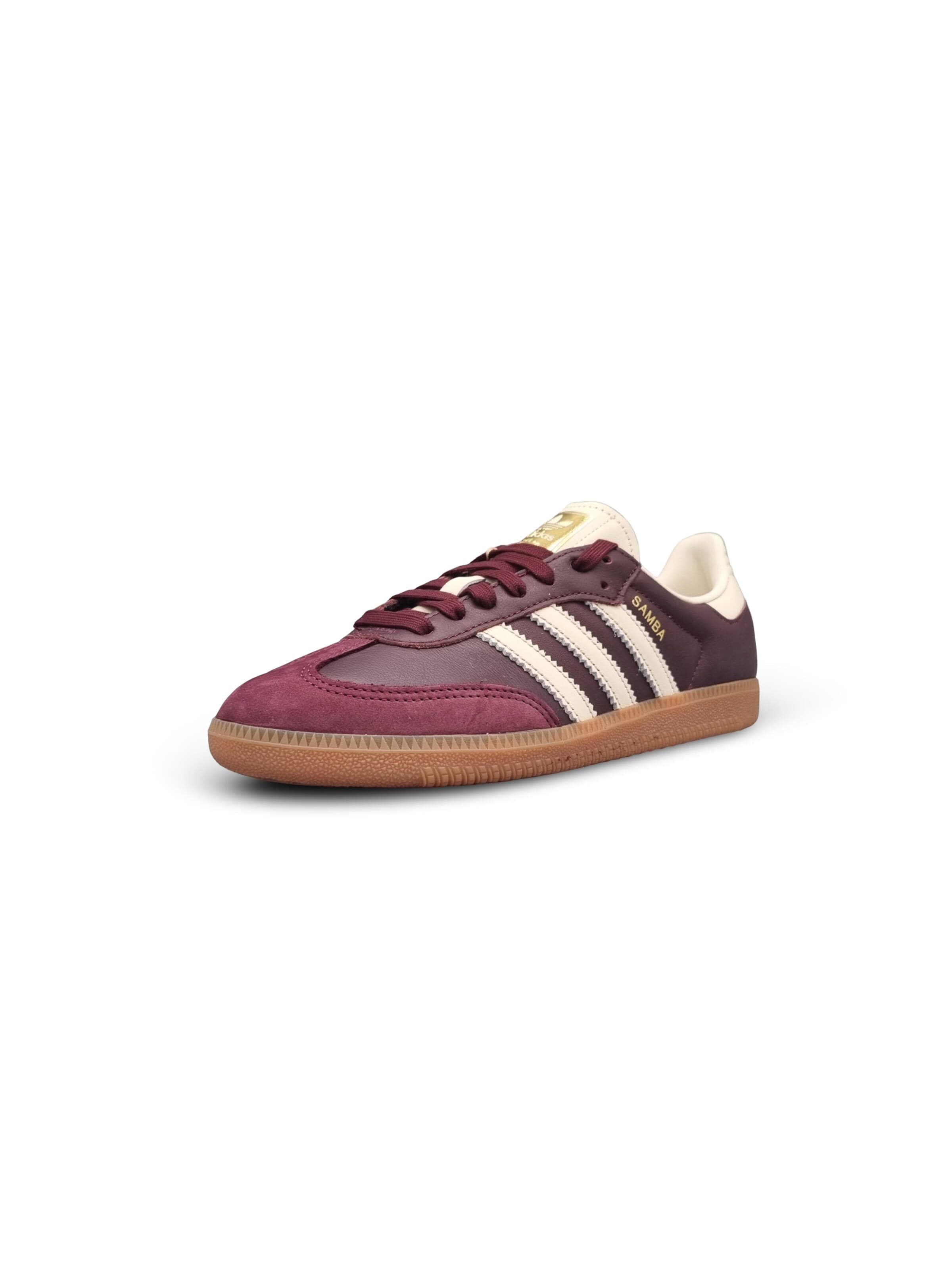 ADIDAS ORIGINALS Sneaker 'Samba' in 36 in hellbeige / weinrot / dunkelrot, Produktansicht