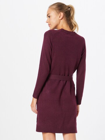 PIECES - Vestido de malha 'Cava' em roxo