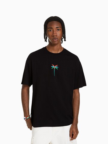 Bershka T-Shirt in Schwarz: Vorderseite