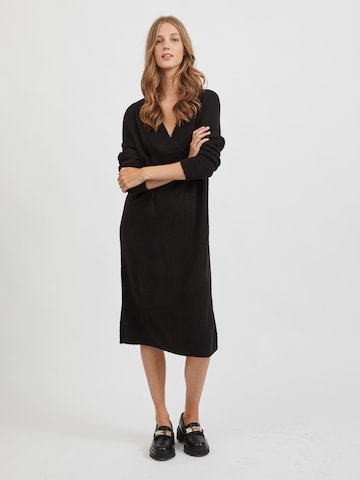 VILA Knitted dress 'Madelia' in Black