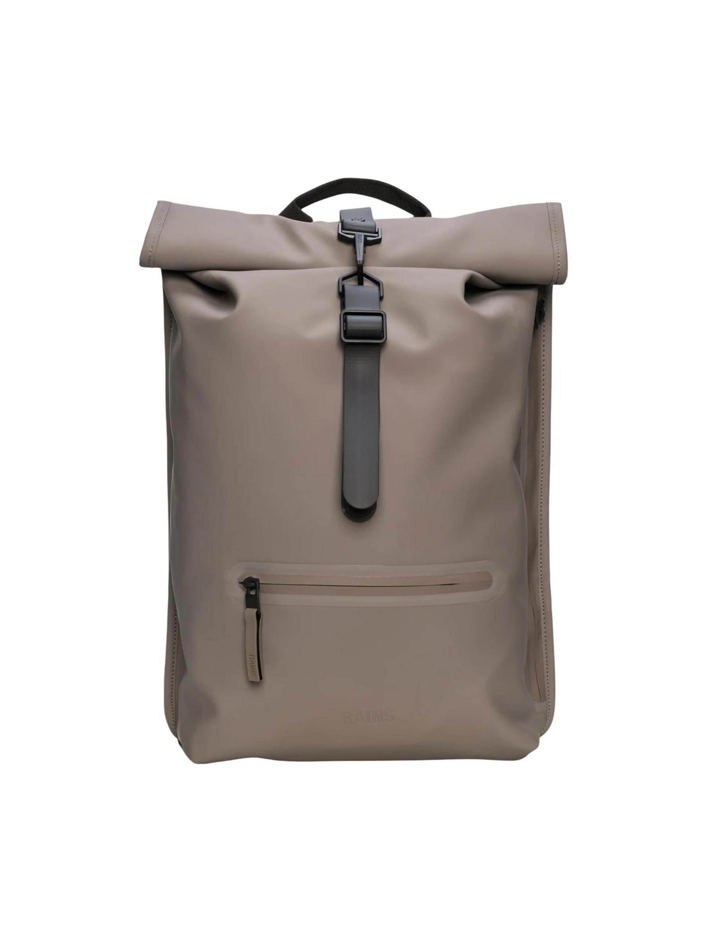 RAINS - Mochila 'Rotop Rucksck W3 UNISEX 13320' en gris: frente
