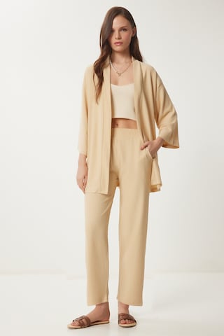 Happiness İstanbul Костюм с панталон в бежово: отпред