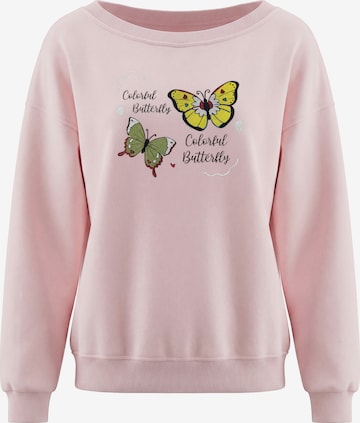 Sweat-shirt MYMO en rose : devant