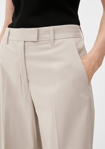 Wide Leg Pantalon à plis s.Oliver BLACK LABEL en beige