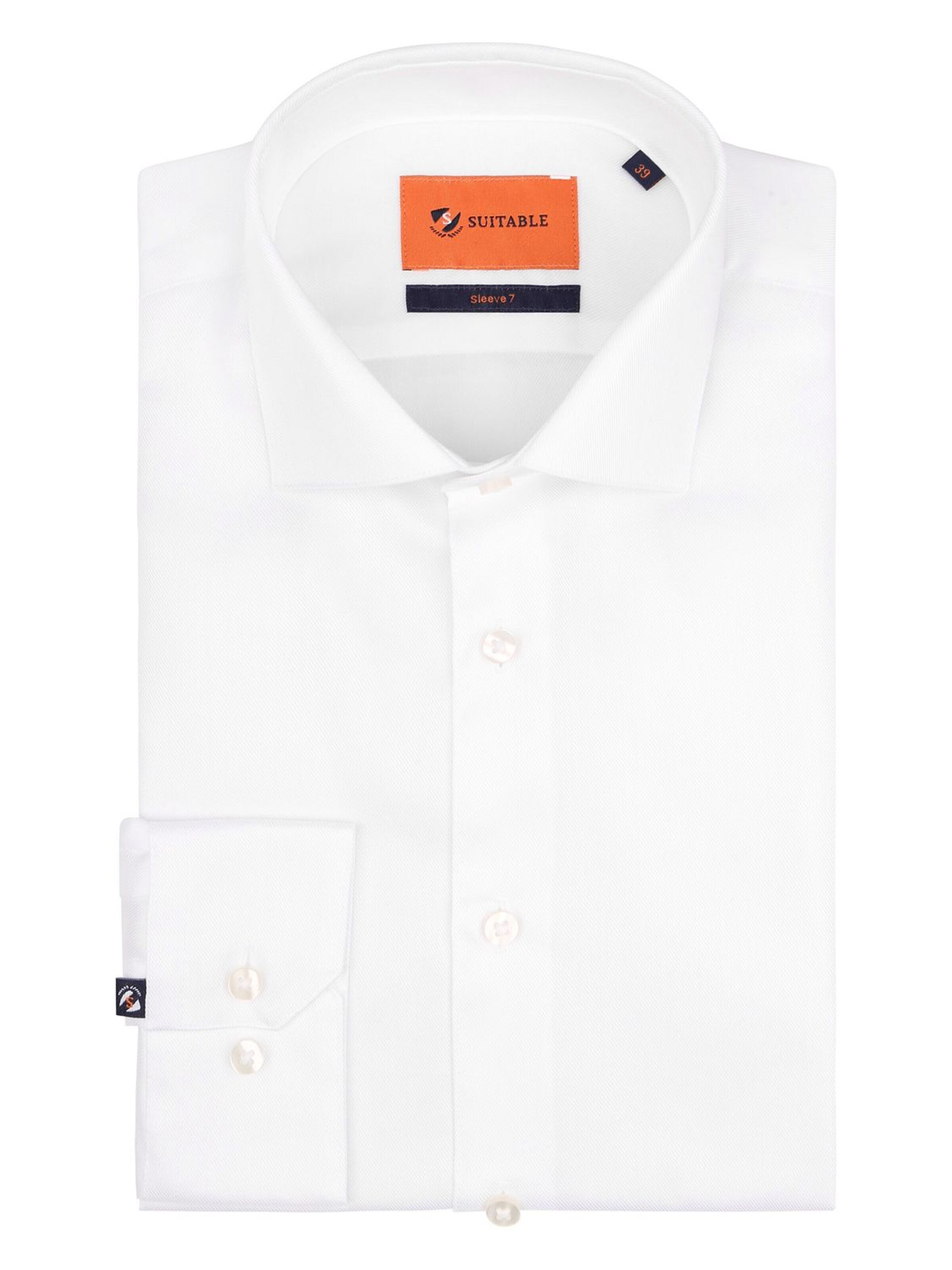 Suitable Slim fit Button Up Shirt in White