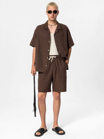 Chemise 'Salvia' VAMOS CLO en marron : devant